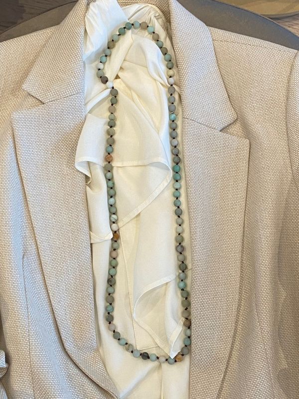 Amasonitt collier 86 cm