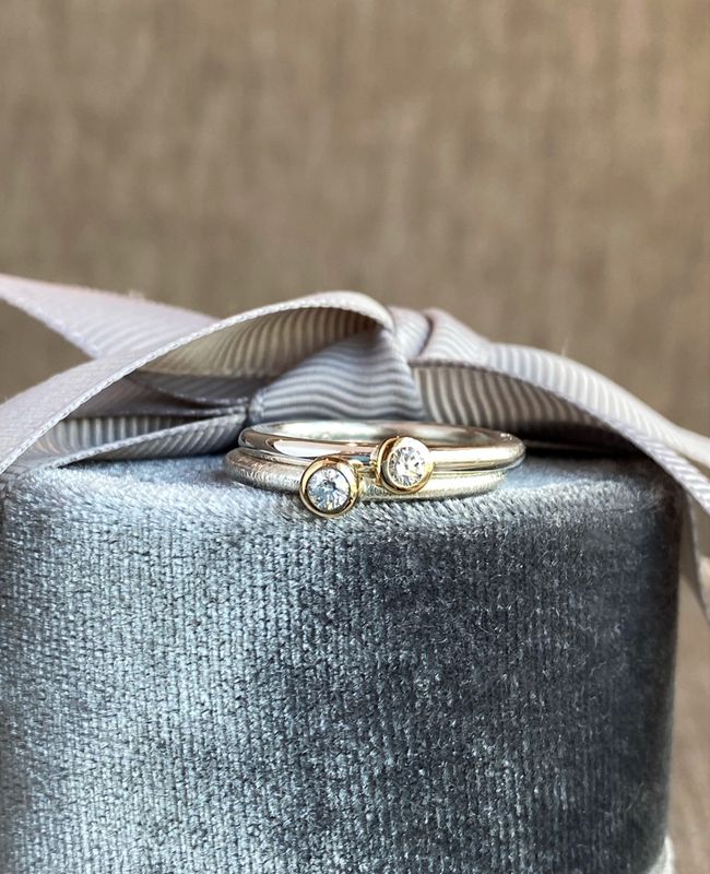 Solodiamant polert ring