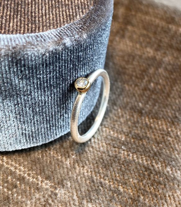 Hovedbilde Solodiamant matt ring